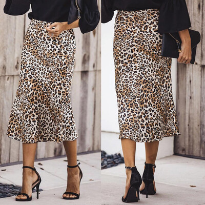 

Roseonmyhand Women High Waist Leopard Print Fashion Girls Sexy Uniform Pleated Skirt