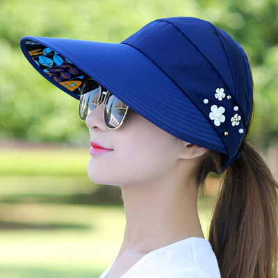 

Summer casual UV protection sun protection cap collapsible sun hat