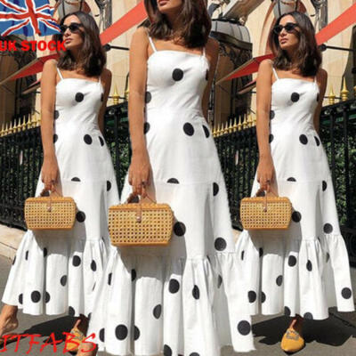 

Womens Summer Boho Casual Long Maxi Evening Party Cocktail Beach Dress Sundress