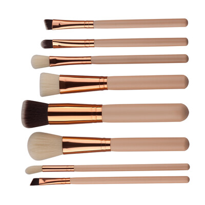 

〖Follure〗8Pcs Mini Cosmetic Eyebrow Eyeshadow Brush Makeup Brush Sets Kits Tools