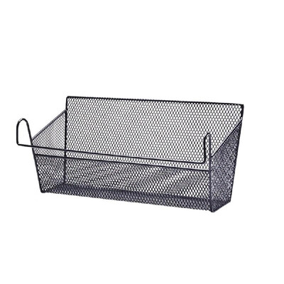 

Bedside Hanging Storage Basket Mental Mesh Hanging Organizer for Dormitory Office Desktop Organizer for Phones Magazine Accessorie