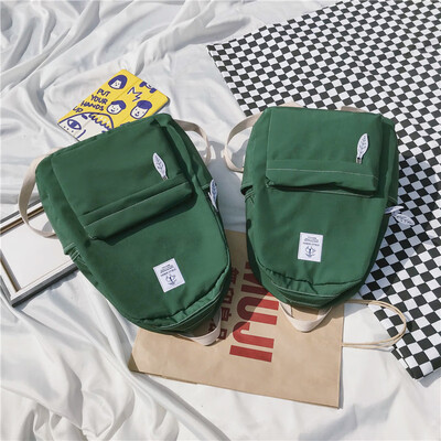 

Schoolbag girl ins wind Korean campus high school students simple Mori ancient feeling girl Joker backpack college students
