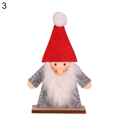 

Christmas Santa Claus Elk Doll Ornament Xmas Desktop Showcase Party Home Decor