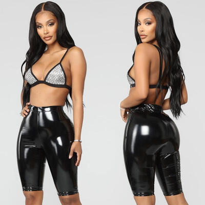 

Women Sexy High Waist PU Leather Pants Skinny Plus Size Casual Trousers Clubwear