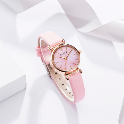 

RM GAIETY Fashionable Simple Digital Marble Dial Dial Belt Quartz Womens Watch