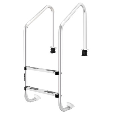 

Easy Assembled 2-Step Swimming Pool Ladder Outside Entry System Stainless Steel