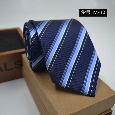 

New spot tie business dress mens tie polyester yarn arrow type 8CM business tie wholesale