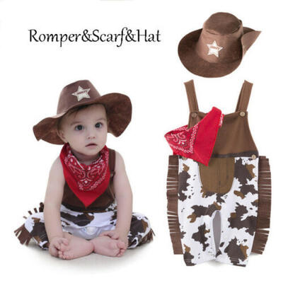 

AU Baby Boy Romper Carnival Fancy Dress Party Costumes Outfit ClothesHat Set