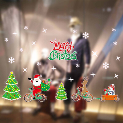 

〖Follure〗Christmas Window Stickers Static Electricity Removable Home Room