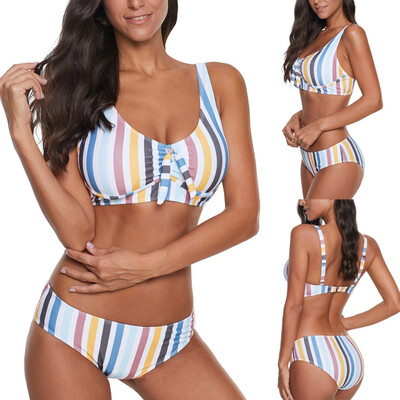 

Roseonmyhand Women Floral Print Bikini Set Swimming Two Piece Swimsuits Swimwear Beach Suit