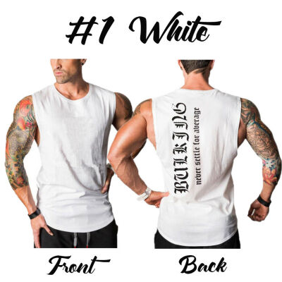 

Mens Printed Fitness Activewear Tops T-Shirt Gym Bodybuilding Muscle Tee Vests