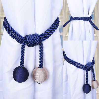 

Gobestart Retro Window Curtain Cord Rope Buckle Tiebacks Braided Tie Backs 1 Pair2Pcs
