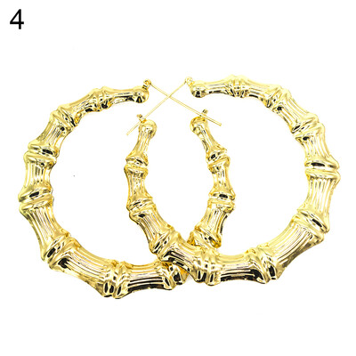

Fashion Women Bamboo Joints Triangle Heart Earrings Party Statement Jewelry Gift