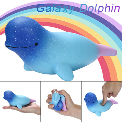 

Gotoamei Squishies Cute Galaxy Dolphin Toy Slow Rising Fruits Scented Stress Relief Toys