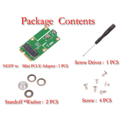 

M2MP1 NGFF to Mini PCI-E Adapter E Key Interface Card for Desktop Laptop