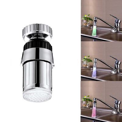 

Siaonvr Temperature Control Three-color 360 Degree Rotating Led Light Color Faucet