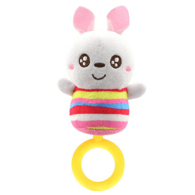 

Siaonvr Newborn Baby Infant Animal Soft Rattles Teether Hanging Bell Plush Bebe Toys