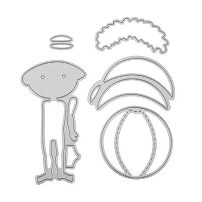 

5pcs Ball Boy Beach Cutting Dies Stencils Scrapbook Embossing DIY Cards