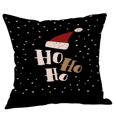 

Tailored Cotton Linen Christmas Tree Zipper Closure Pillow Case Throw Cushion Cover Home