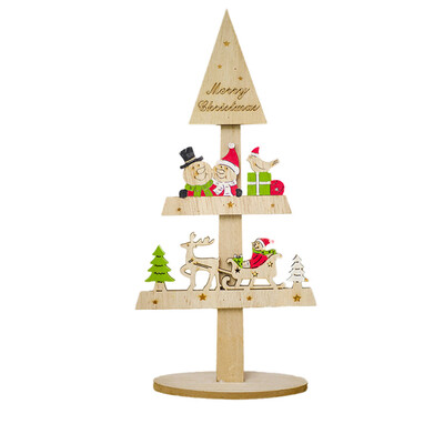 

〖Follure〗Home Decor Gifts Creative Painted Christmas Wooden Tabletop Decoration