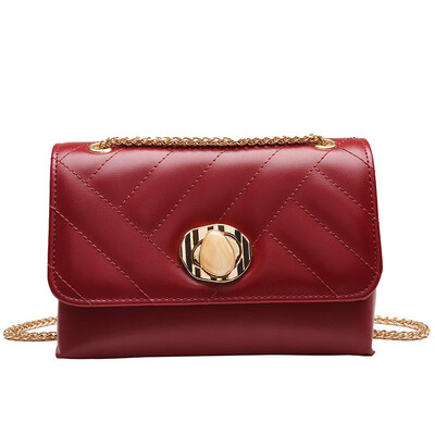 

2019 new small fragrance womens bag Korean version of the wild shoulder Messenger bag advanced sense velvet rhombic chain small square bag