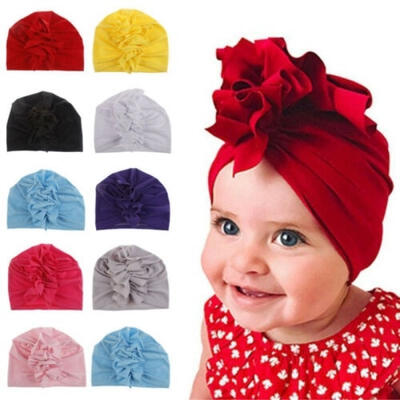 

Fashion Newborn Toddler Kids Baby Boy Girl Turban Cotton Beanie Hat Cap