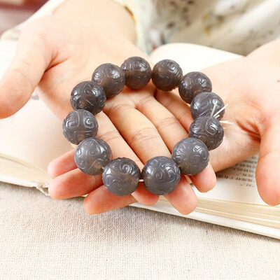 

FW Men&women fashion beautiful gray beads bracelet gift