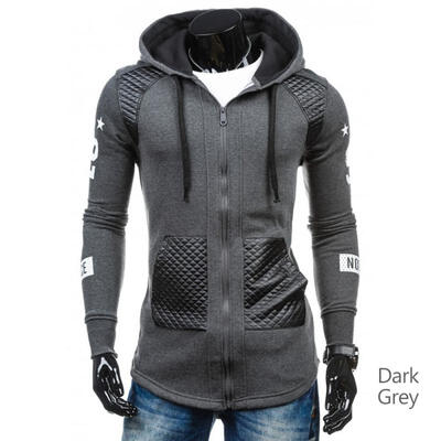 

Fashion Drawstring Hooded Sweater Casual Patchwork Mens Hoodies Sweatshirt