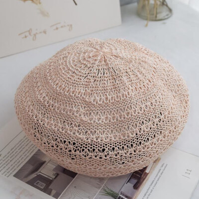 

Summer Women Mesh Ivy Newsboy Ivy Cap Ladies Crochet travel Painter Hat Beret