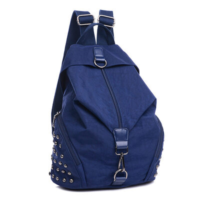 

AOILDLLI New Arrived Backpack Women School Bags For Teenage Girls Boys Nylon Casual Rivet Zipper Waterproof Travel Bags