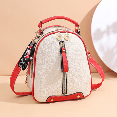

Double shoulder bag female fashion oblique satchel woman single shoulder bag handbag Korean version 100 lap mini small backpack ti