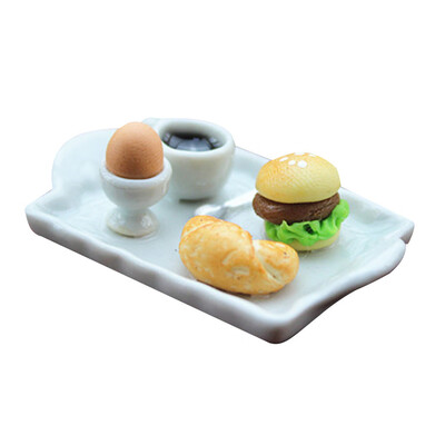 

Siaonvr 112 16 Dollhouse Miniature Scene Model Food Plate Pretend Play Toy