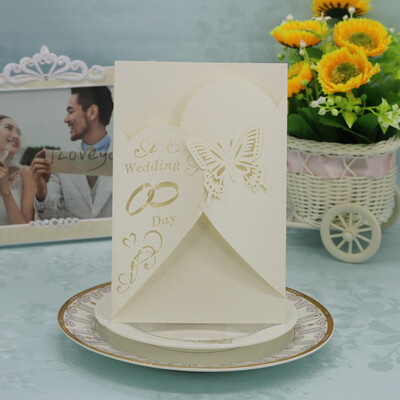 

〖Follure〗20 Pcs Delicate Carved Romantic Wedding Party Invitation Card Envelope A