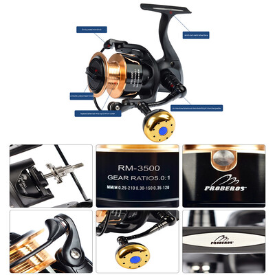 

Saidsome PRO BEROS Large Spinning Reel 13-Axis Spinning Wheel Saltwater Surf Catfish Fish fishing bait fishing lure
