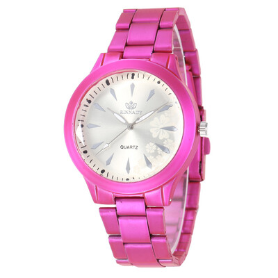 

Fashion new hot sale scale steel belt men&women watch students popular simple watch