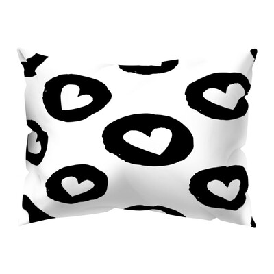 

〖Follure〗Black And White Style Polyester Pillowcase Pillowcase 30x50cm Home Decoration