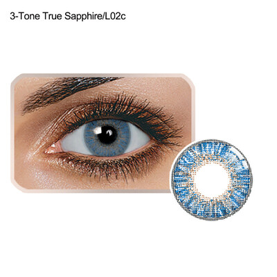 

1Pair 145mm DIA Unisex Fashion Blue Green Honey Brown Gray Colour Contact Lens