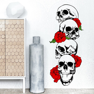 

〖Follure〗Skull Skeleton Background Decorated Living Room Bedroom Wall Stickers