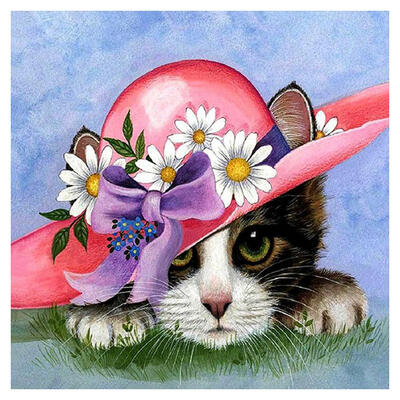 

5D DIY Diamond Painting Cat Cross Stitch Embroidery Rhinestones Mosaic Kits