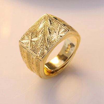 

Man Fashion 18K Gold Plated Titanium Steel Jewelry Rings
