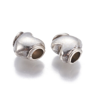 

Alloy European Beads Large Hole Beads Heart Antique Silver 10x115x7mm Hole 4mm