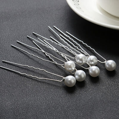 

20PCS Wedding Bridal Pearl Hair Pins Flower Crystal Hair Clips Bridesmaid Jewelry Accessories female Hair sticks