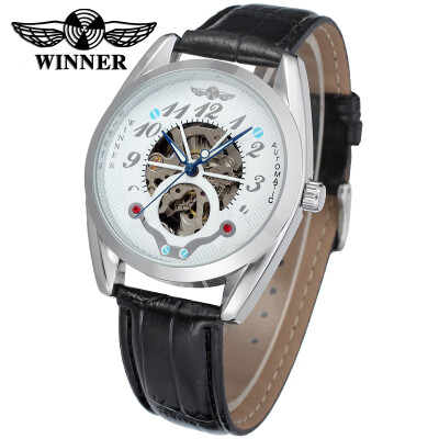 

Winner genuine full hollow mens automatic mechanical watch male automatic mechanical watch belt