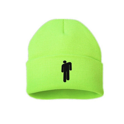 

Unisex Women Men Billie Eilish Beanie Stickman 5 Color Knit Hat Bonnet 2019