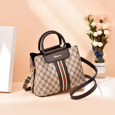 

Popular bag ladies three-tier collision color bucket bag single shoulder handbag fashion simple strap bag