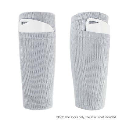 

2 PCS Soccer Shin Sleeves Football Calf Socks Breathable Football Protective Sleeves with Pocket for Shin Guards