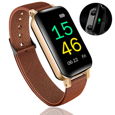 

Smart Watch Fitness Tracker Watch IP67 Smart Bracelet with Ergonomic Earphones For Women Men