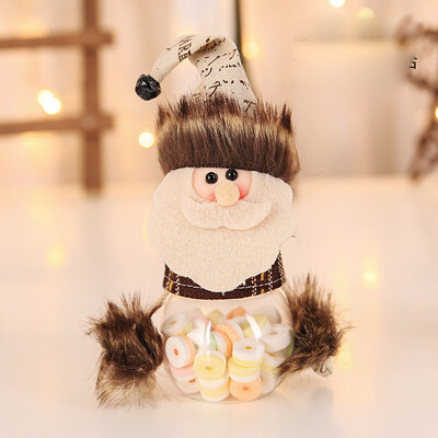 

Siaonvr Merry Christmas Children Santa Claus Snowman Elk Candy Packaging Candy Jar Bin