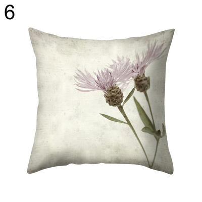 

Vintage Flower Square Throw Pillow Protector Case Cushion Cover Bedding Articles