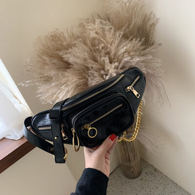 

Tailored Womens Fashion Sport Waist Waterproof Bag Shoulder Bag Double Zipper Bag